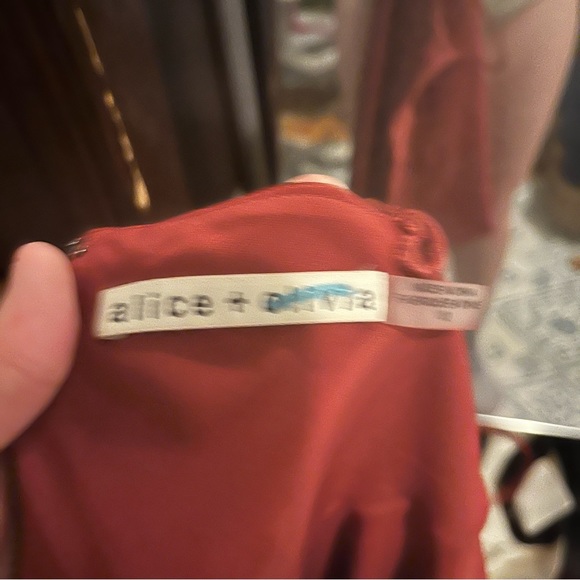 Alice & Olivia Red Tank Mini Dress 10 - Picture 3 of 4